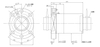 Shaft Diameter 25mm Lead 10mm HIWIN 2510 Ball Screw R25-10T3-FSIEW