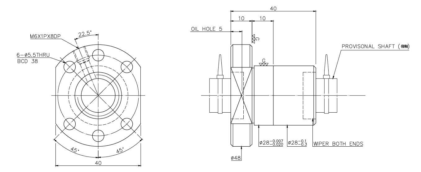 R16-5T3-FSI Shaft Diameter 16mm Lead 5mm 1605 Ball Screw HIWIN FSI 